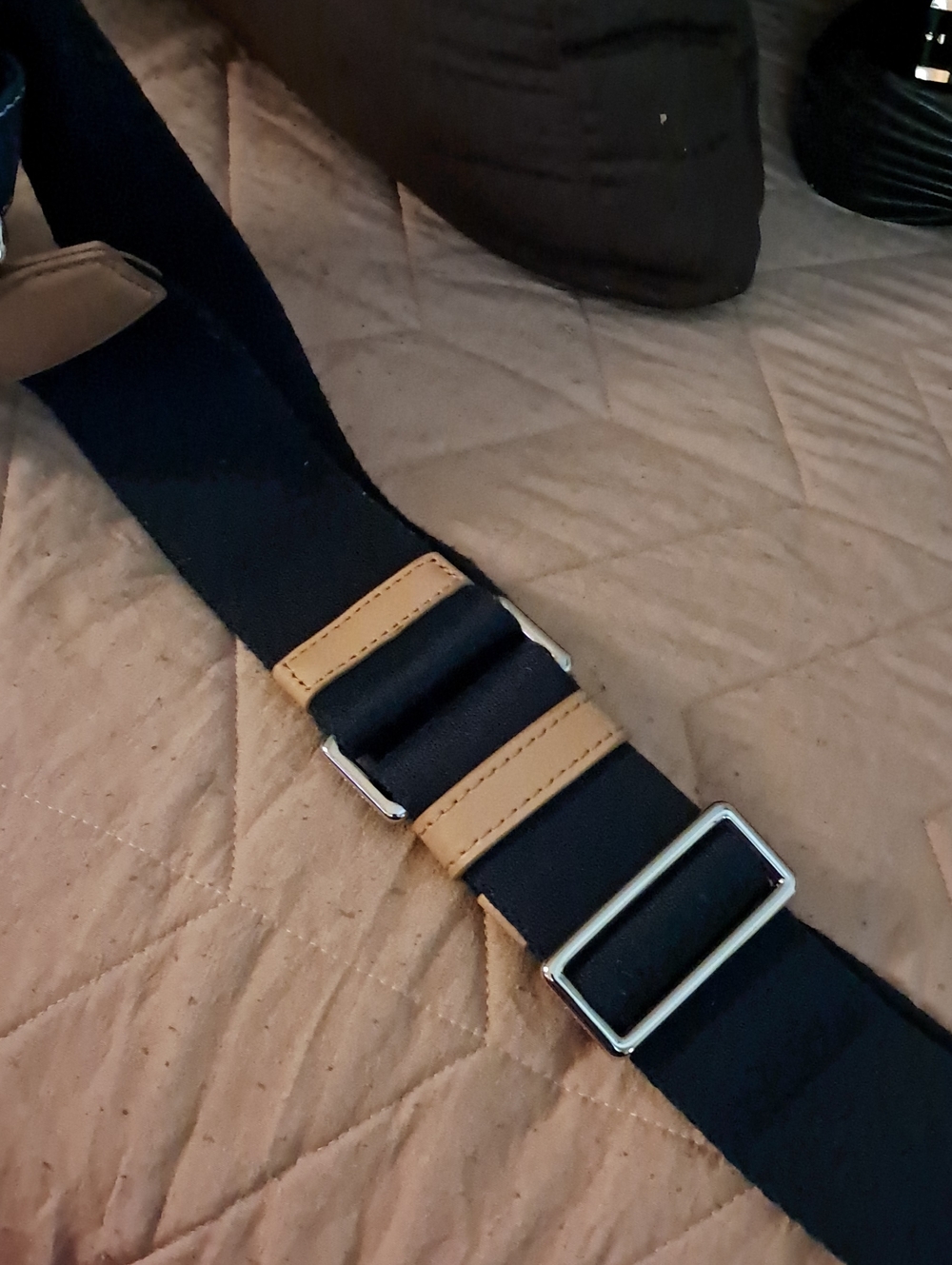 Marc Jacobs Denim 'The Camera Bag' with Tan Leather Accents - Picture 7 of 7